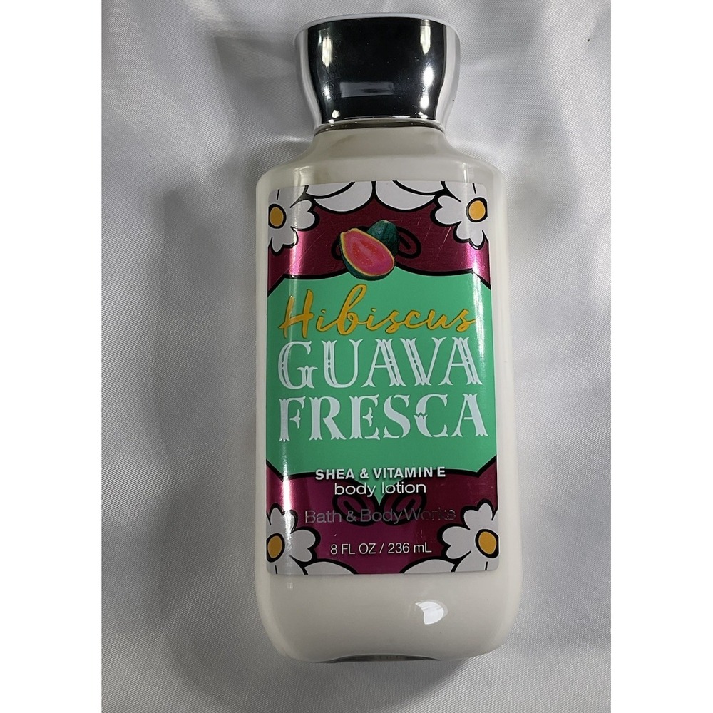 Bath & Body Works Shea & Vitamin E  Hibiscus Guava Fresca Body Lotion 8 Oz